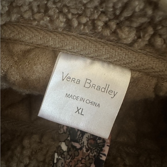 Vera Bradley Quilted Teddy 1/4 Zip Pullover Fleece Womens XL - Picture 5 of 5